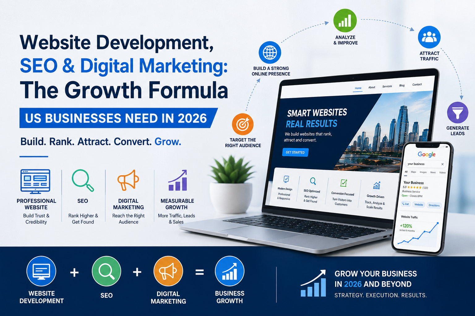 Website Development, SEO & Digital Marketing for US Business Growth in 2026